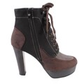 Blossom by Beston Women's 'Wilona-4' Lace-up Ankle Boots