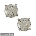 14k Gold 1/2ct TDW Clarity-enhanced Diamond Stud Earrings