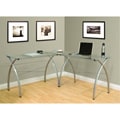 Calico Designs Jameson LS Silver/ Clear Glass Workcenter
