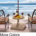 Shademobile Rolling Umbrella Base with Table Shelf