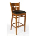 Coin Cherry Finish Barstool