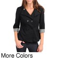 Stanzino Women's Jacket with Rolled Up Sleeve Detail