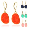 Goldtone Druzy Earrings