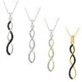 DB Designs Silver Diamond Accent Infinity Necklace