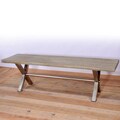 Coorg Teak and Iron Bench (India)
