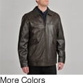 Excelled Men's Big & Tall Lamb Straight Bottom Jacket