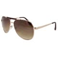 Unisex Gold Aviator Sunglasses