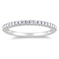Miadora 10k White Gold 1/5ct TDW Diamond Anniversary Wedding Band Ring (G-H, I2-I3)