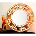 Abbyson Living Pierre Gold Round Wall Mirror
