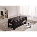 Essex Coffee Brown Entryway Storage Bench