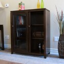 Essex Coffee Brown Medium Storage Media Cabinet & Buffet