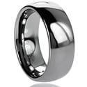 Daxx Men's Tungsten Carbide Polished Domed Band (8 mm)