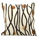 Cowhide Pattern Chocolate/ Ivory 20 x 20-inch Decorative Pillow