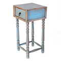 Handcrafted Pinewood 'Arandas Sky' Accent Table (Mexico)