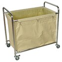 Luxor Heavy-Duty Rolling Industrial Laundry Storage Cart