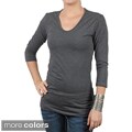 Fashion Corner Women's Layering Three-quarter Sleeve Tee