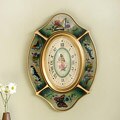Reverse Painted Glass 'Romantic' Wall Clock (Peru)