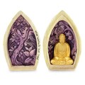 Handcrafted Crocodile Wood 'Hidden Buddha' Sculpture (Indonesia)