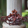 Suar Wood 'Frangipani Garland' Wall Sculpture (Indonesia)
