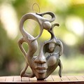 Hibiscus Wood 'Balinese Woman' Mask (Indonesia)