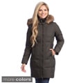 Larry Levine Women's Long Down-filled Hooded Coat
