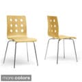 Baxton Studio Celeste Modern Dining Chairs (Set of 2)