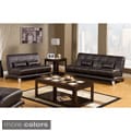 review detail Furniture of America Artzy 2-piece Leatherette Sofa Set