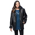 Wilda Women's 'Vickie' Black Leather Coat