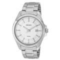 Seiko SUR067 Men's 100M Silver Bracelet Dress Watch