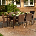 The Hom Toria 7-piece Outdoor Wicker Dining Set