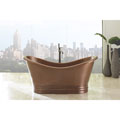 Sinkology Euclid 6-foot Handmade Antique Copper Freestanding Tub
