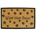 SuperScraper Vinyl Coir Wipe Your Paws Door Mat