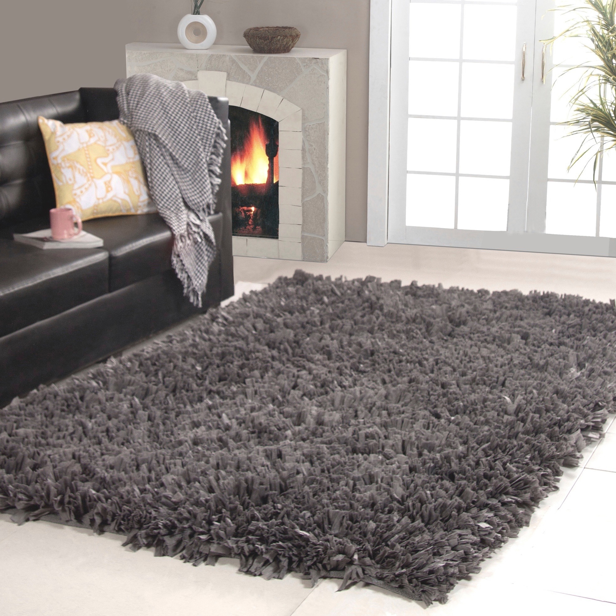 Affinity Home Collection Cozy Shag Area Rug (5' x 8')