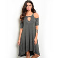 Shop the Trends Women's Short-Sleeve Jersey Knit Dress
