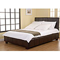 Cairo Dark Brown Queen Leather Bed