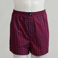 Nautica Men's Red Checkered Woven Boxer Shorts