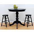 Village Tavern Antique Black Bar Table
