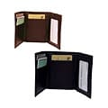 Amerileather Men's Leather Tri-fold Wallet