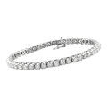 14k White Gold 4ct TDW Diamond Bracelet (G-H, I1)