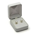 DaVonna 14k Gold Akoya Cultured Pearl Earrings (5.5-6 mm)
