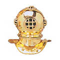 US Navy Mark V 8-inch Brass Diving Helmet Replica