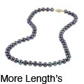 DaVonna Black Freshwater Pearl 18-inch Strand (6.5-7 mm)