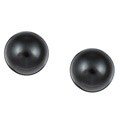 14k Gold Black Tahitian Cultured Pearl Earrings (9-9.5 mm)