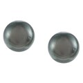 14k Gold Black Tahitian Cultured Pearl Earrings (9-9.5 mm)