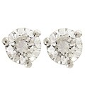Platinum 1/4ct TDW Diamond Stud Earrings (F-G, I1)