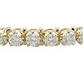 14k Yellow Gold 4ct TDW Diamond Tennis Bracelet (G-H, I1)