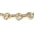 14k Gold 2 2/5ct Diamond Bezel-set Tennis Bracelet (H, S1-2)