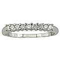 Miadora 14k White Gold 1/4ct TDW Round Diamond Anniversary Band (I-J, I1-I2)