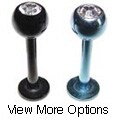 Titanium Labret Barbell Body Jewelry