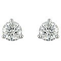 Platinum 3/4ct TDW Diamond Stud Earrings